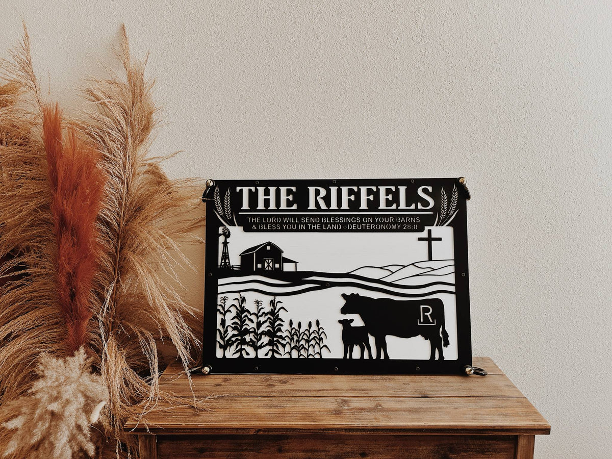 Customizable Metal Property Sign