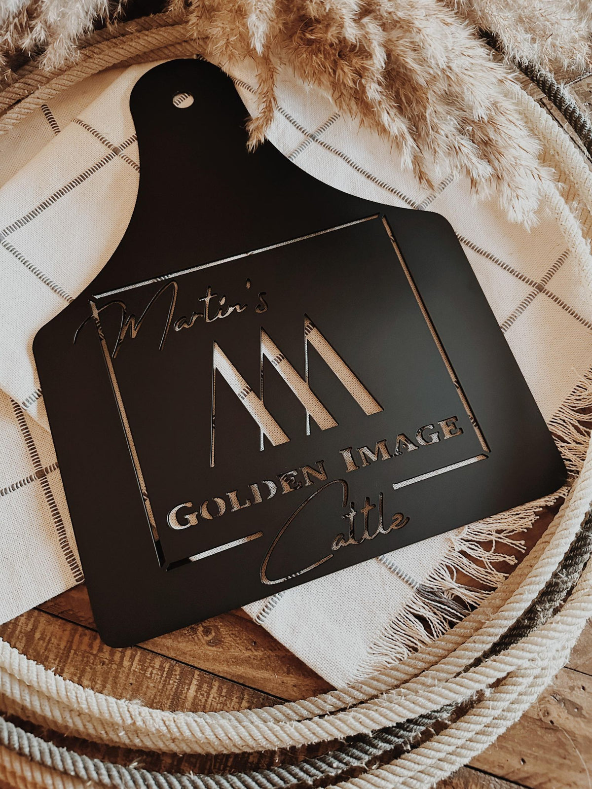 16" 100% CUSTOM EAR TAG SIGN