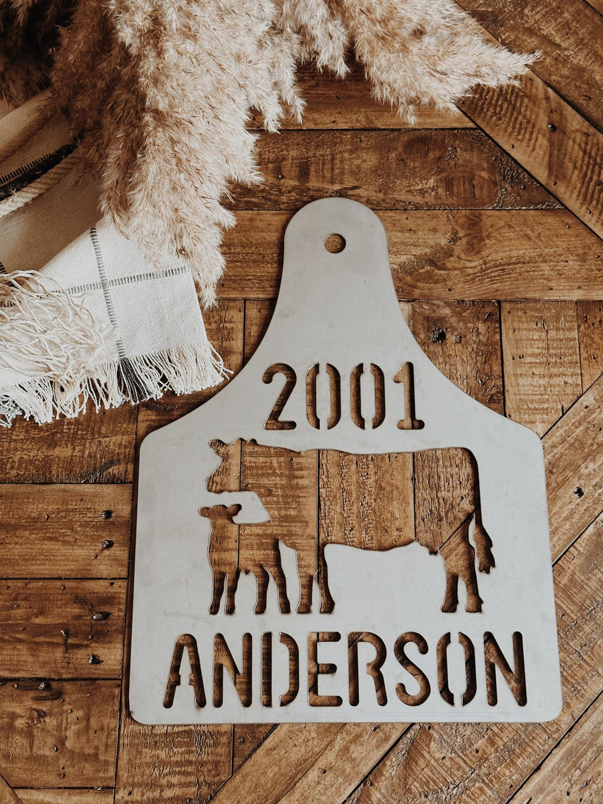 16" 100% CUSTOM EAR TAG SIGN