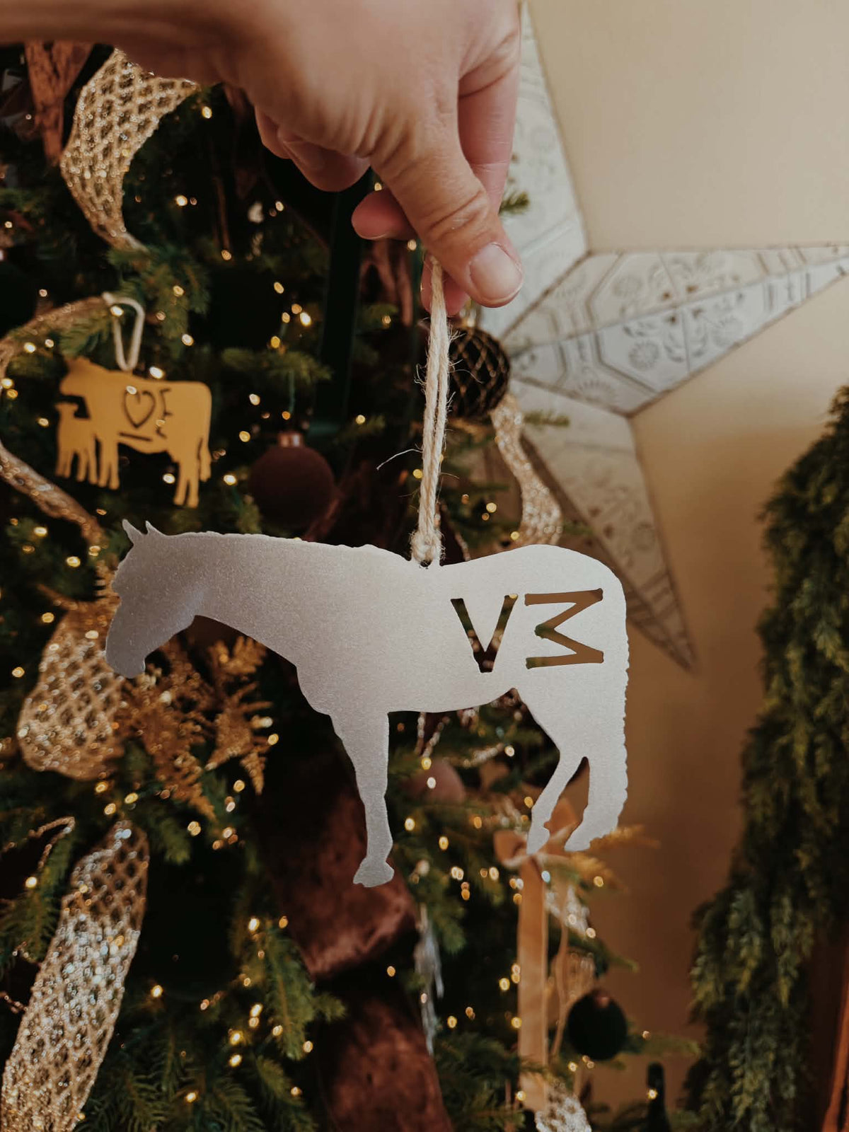 Branded Horse Ornament 4 Pack