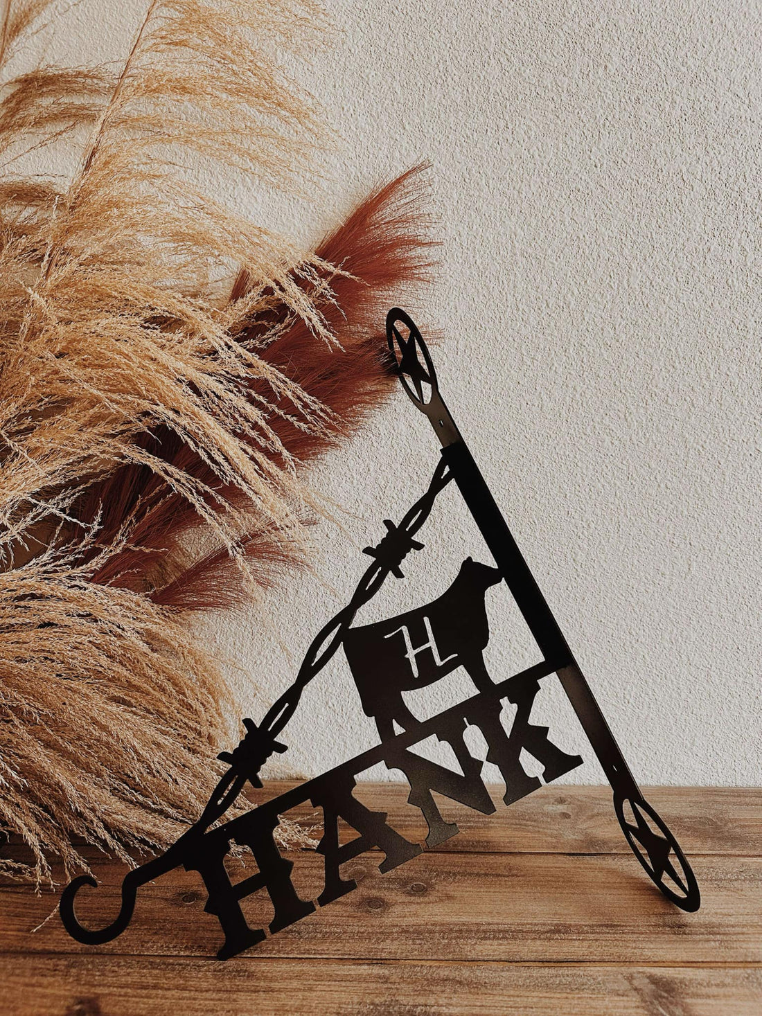 Decorative Western Flower Hanger - Custom Name & Show Heifer