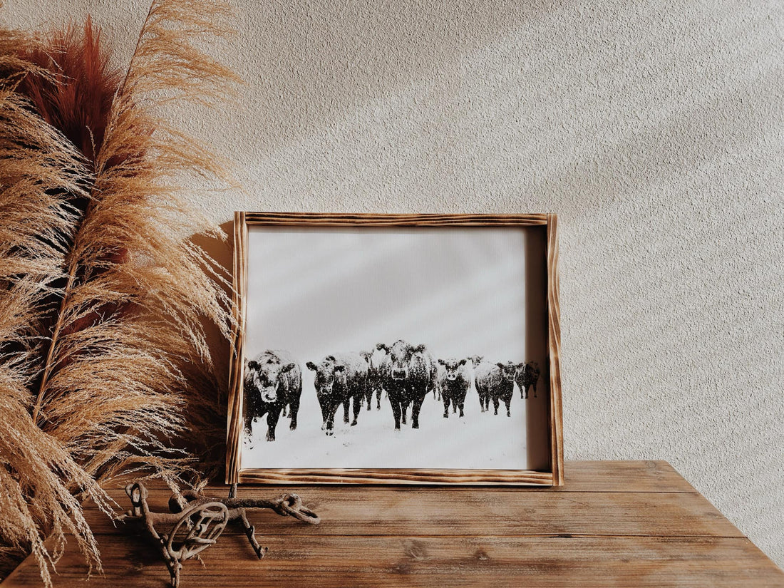 365 Days a Year Ag Never Stops - Handcrafted Western Wood Framed Canvas 16x20