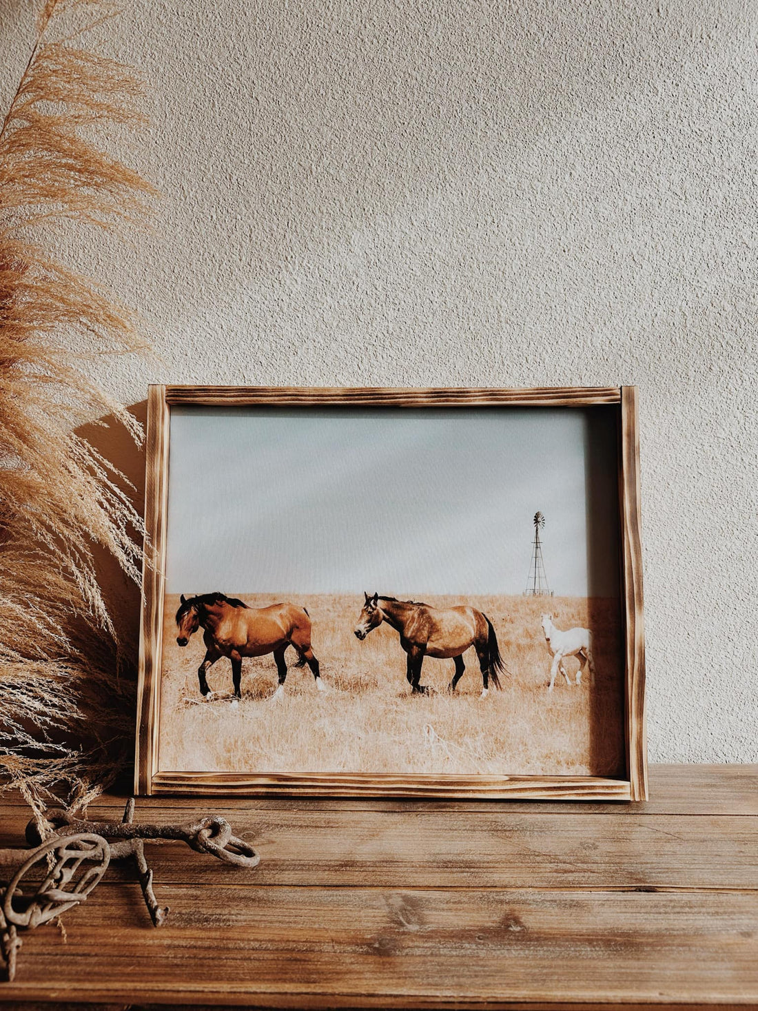 Windswept Wanders - Handcrafted Western Wood Framed Canvas 16x20