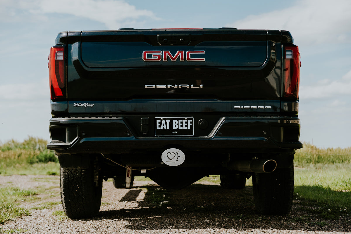Custom Cattle Brand Hitch Cover - Oval