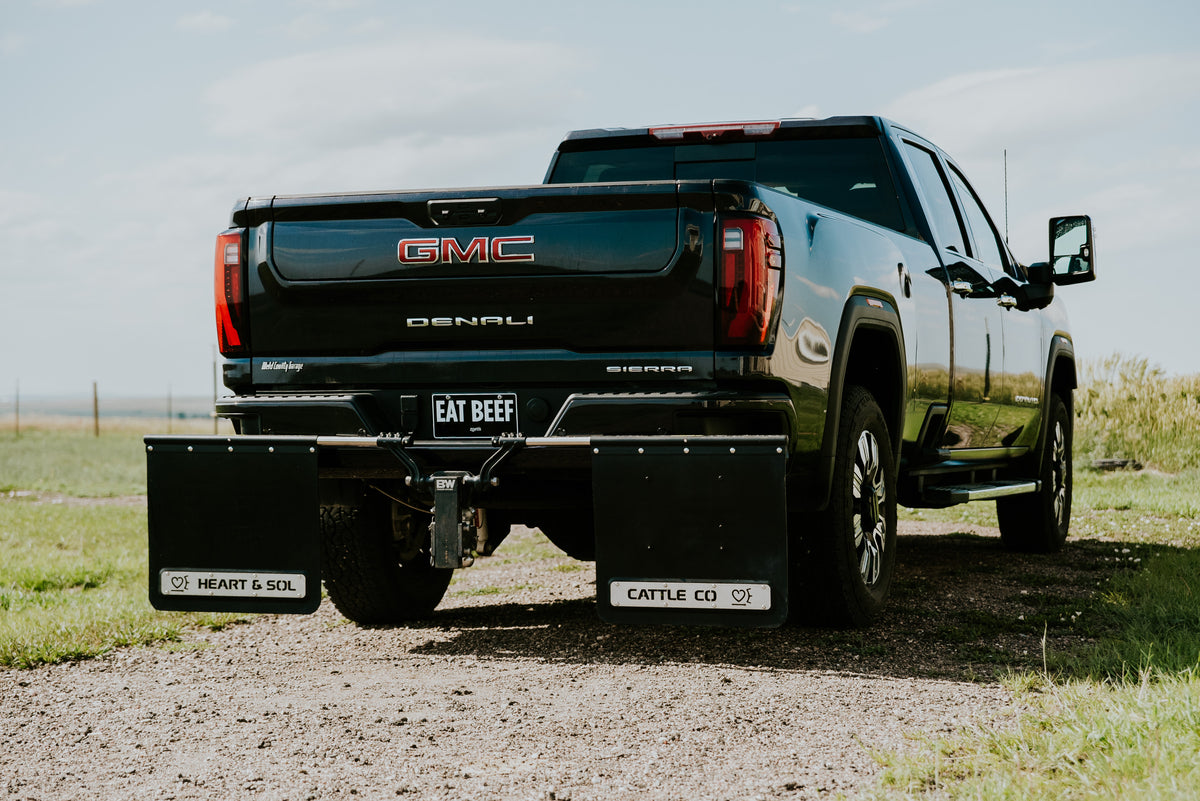 Stainless Steel Personalized Decorative Plates for Mud Flaps – Made for Ranch Trucks