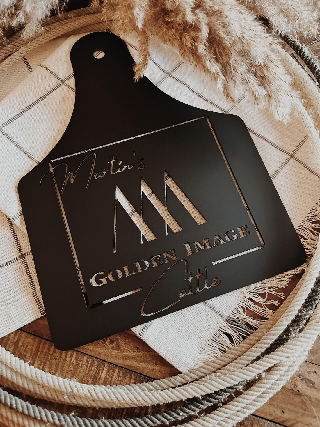 16" 100% CUSTOM EAR TAG SIGN