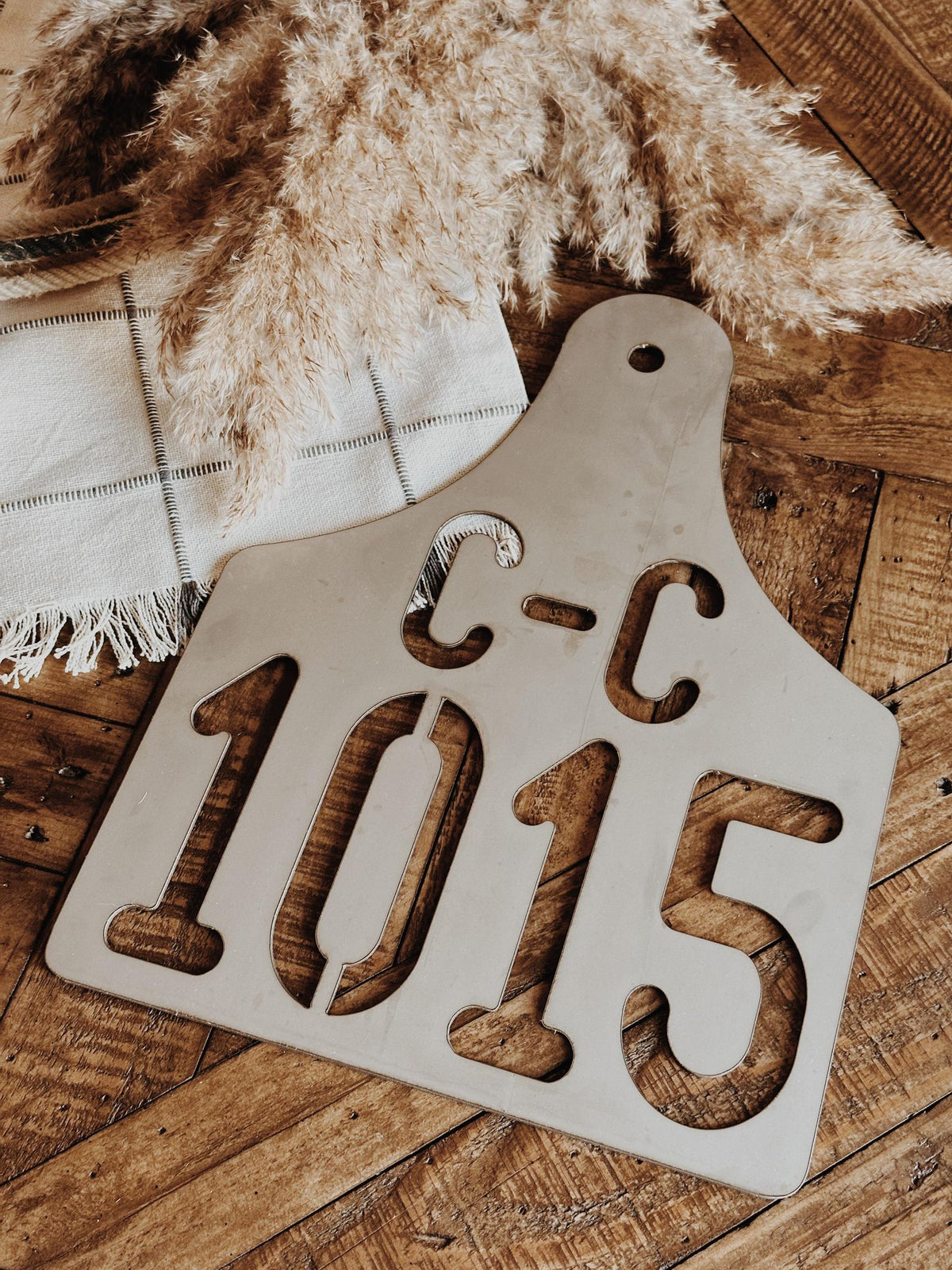 16" 100% CUSTOM EAR TAG SIGN