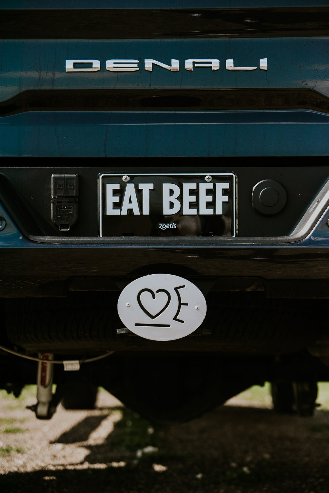 Custom Cattle Brand Hitch Cover - Oval