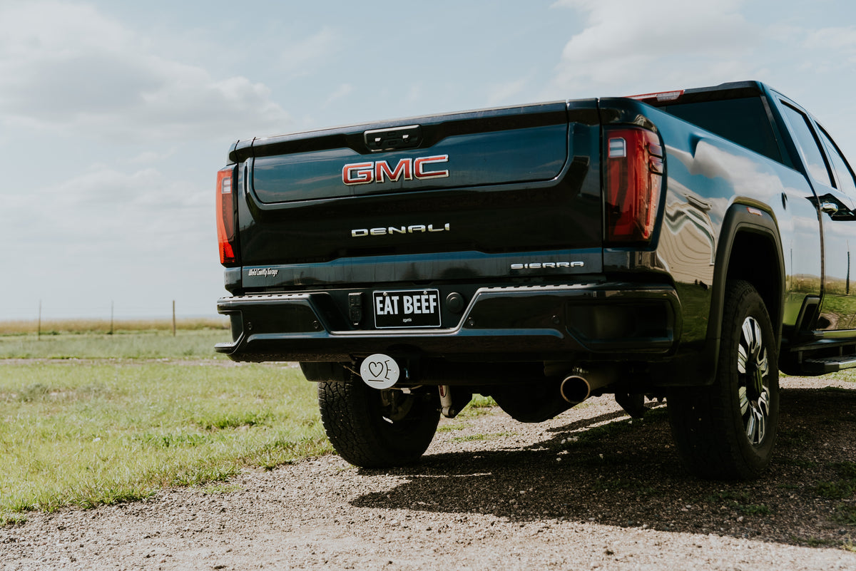 Custom Cattle Brand Hitch Cover - Oval