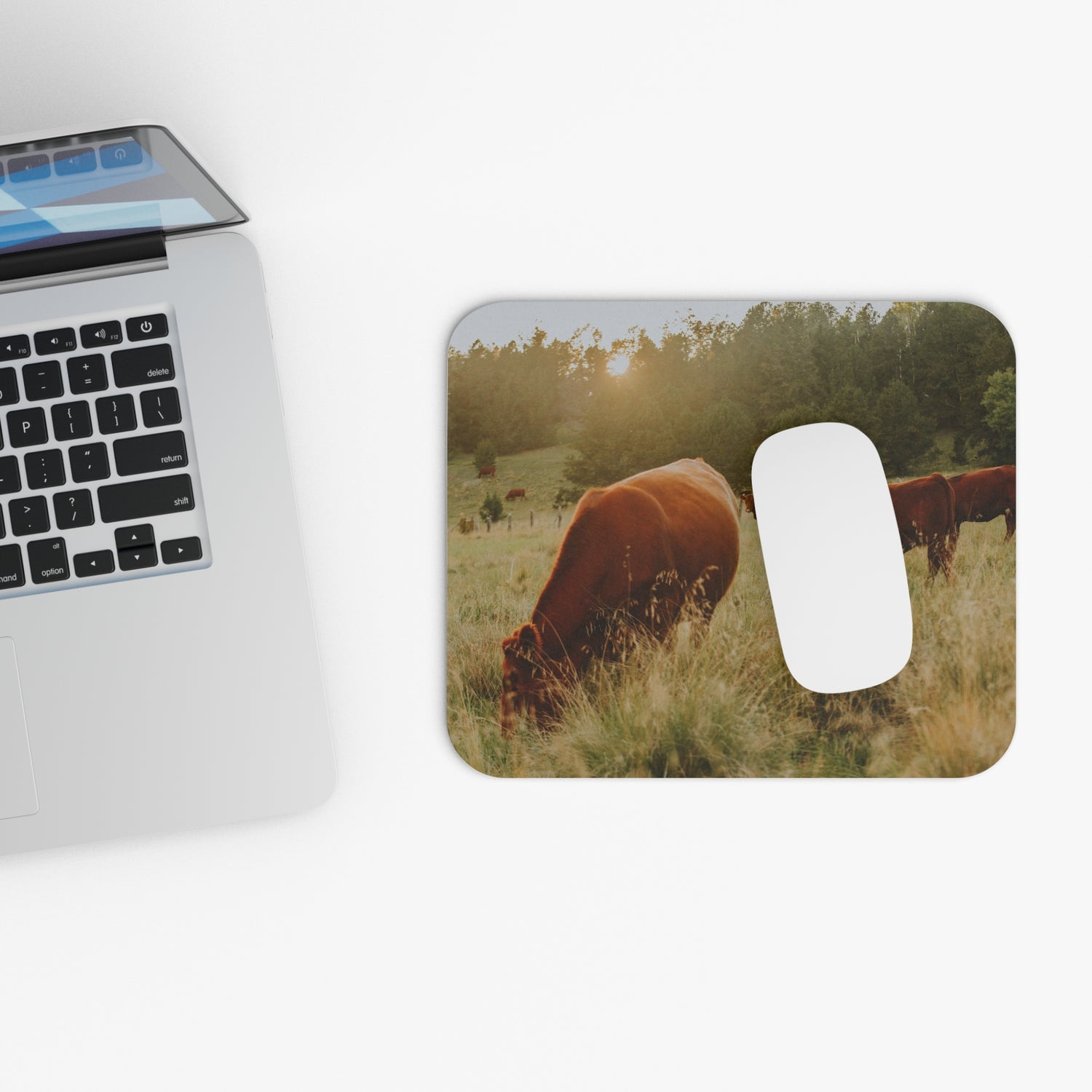 Red Angus Mountain Mouse Pad