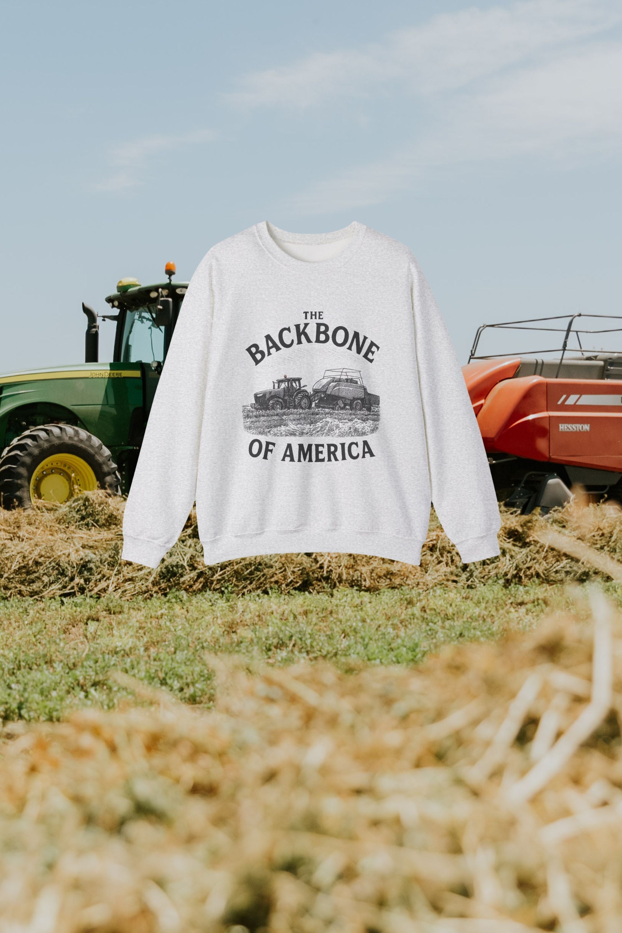 The Backbone of America - Crewnecks + Hoodies