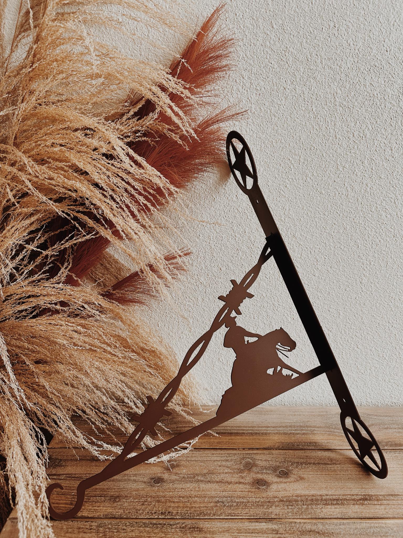 Decorative Western Flower Hanger - Reining Horse