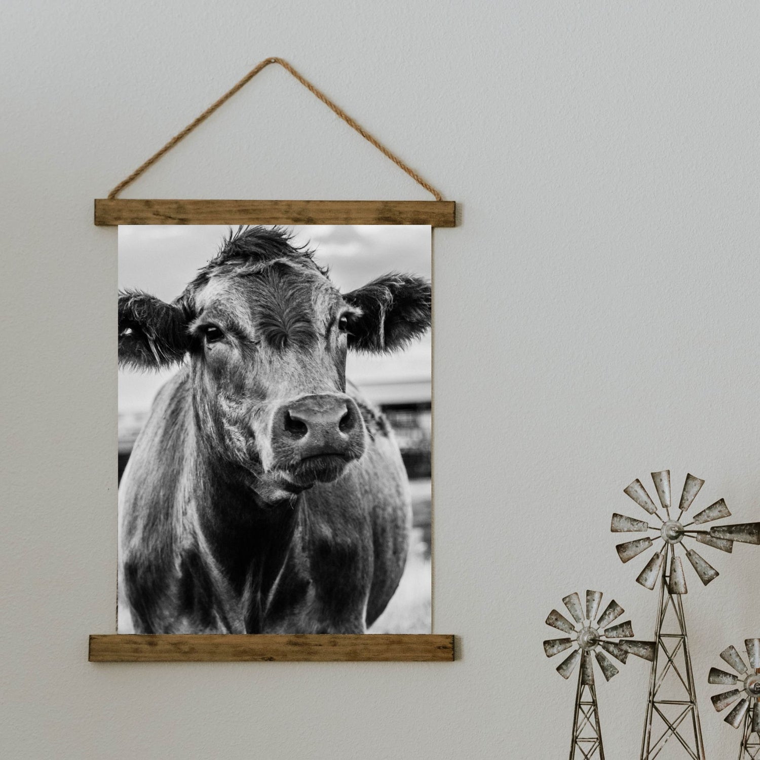 Chocolate the Cow Canvas Scroll