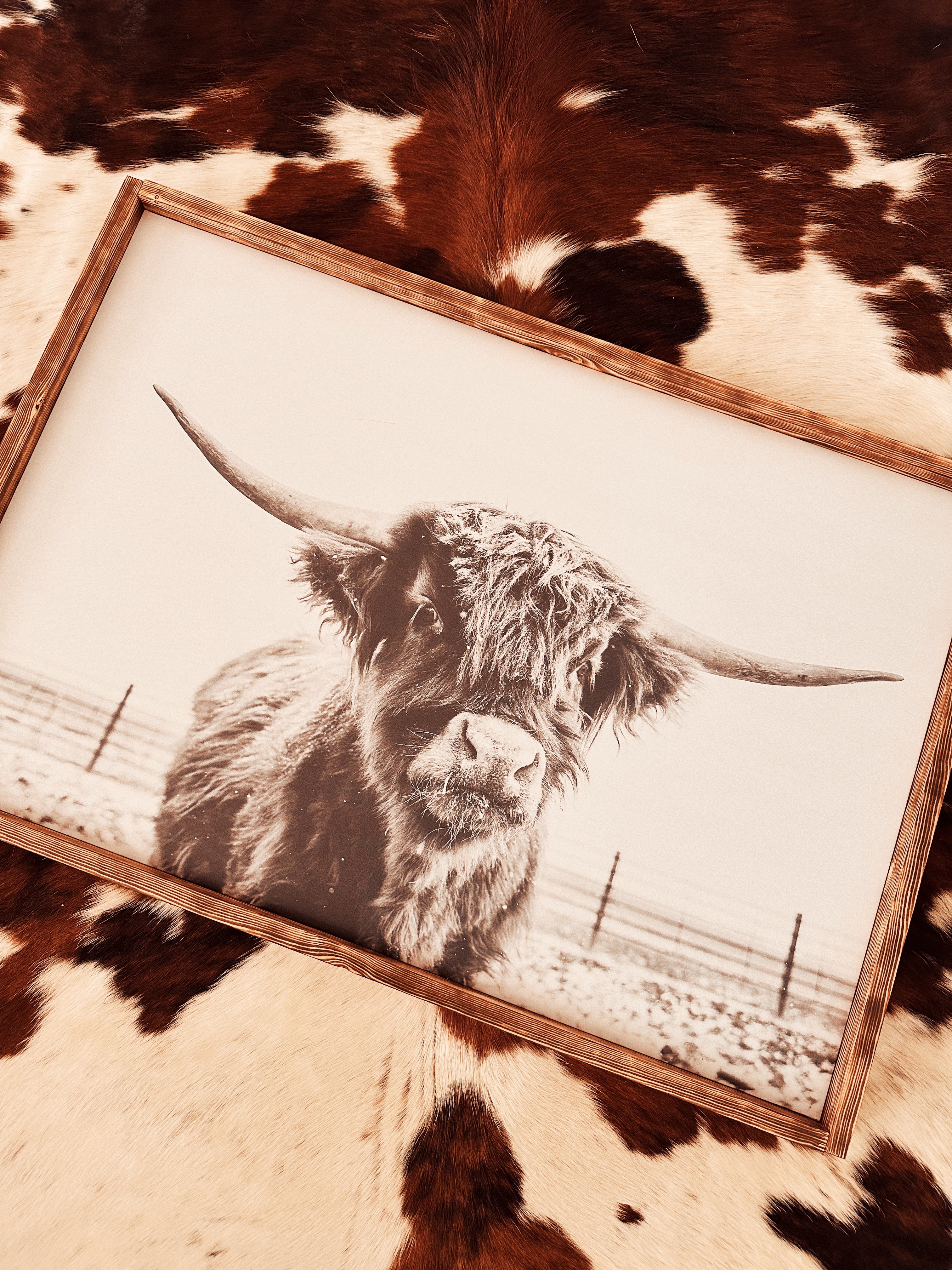 Handcrafted Wooden Framed Western Print